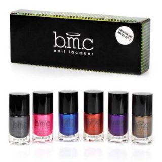 BMC Metallic Color Nail Stamping Lacquers Creative Art Polish Collection, Set 3