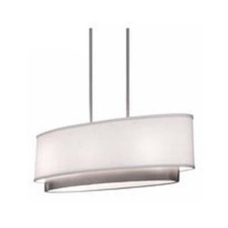 Steven and Chris by Artcraft SC784 Scandia 3 Light Oval Chandelier in Brushed Nickel