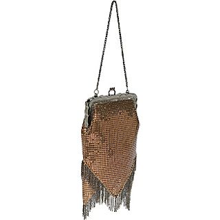 Whiting and Davis Vintage Look Chain Fringe Bag
