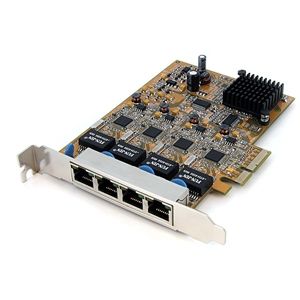 StarTech ST1000SPEX4 Gigabit Ethernet PCIe NIC Network Adapter Card   4 Port