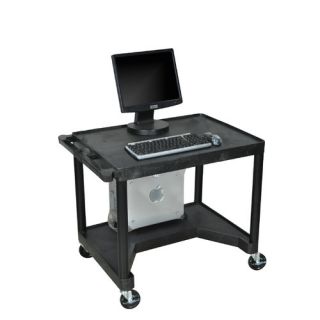 High Workstation with Leg Room Cut Out