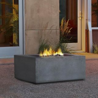 Real Flame Baltic Square Fire Table Glacier   Fire Pits