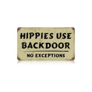 Past Time Signs V067 Hippies Humor Vintage Metal Sign