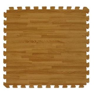 Greatmats Wood Grain Reversible Dark Wood/Tan 24 in. x 24 in. x 0.5 in. Interlocking Foam Floor Tile WoodGrainRevDW