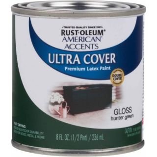 Rust Oleum American Accents Ultra Cover Half Pint, Gloss Hunter Green