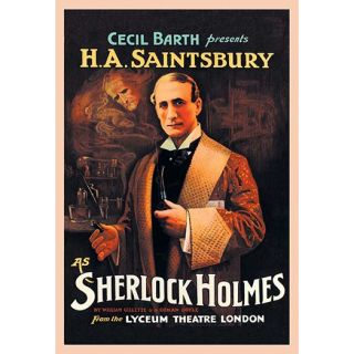 Buyenlarge H. A. Saintsbury as Sherlock Holmes Vintage Advertisement