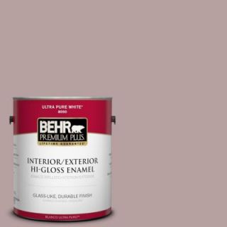 BEHR Premium Plus 1 gal. #720B 4 Desert Echo Hi Gloss Enamel Interior/Exterior Paint 840001