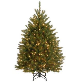 4.5 ft. Dunhill Fir Artificial Christmas Tree with 450 Clear Lights DUH3 45LO