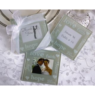 Good Wishes Pearlized Photo Coaster by Kate Aspen
