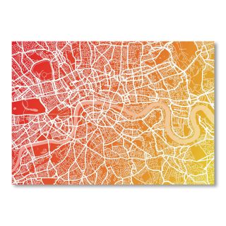 London England Street Map Wall Mural by Americanflat