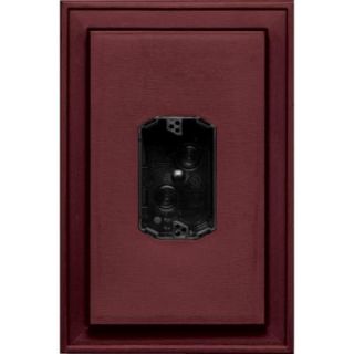 Builders Edge 8.125 in. x 12 in. #078 Wineberry Jumbo Electrical Mounting Block Centered 130110020078