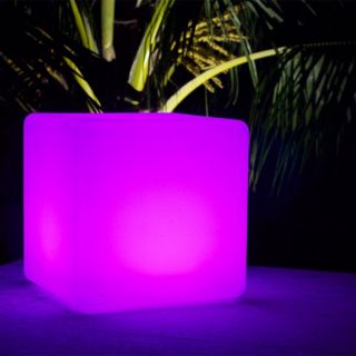 PublicLight Cordless Waterproof LED Color Changing Lighting Cube Stool