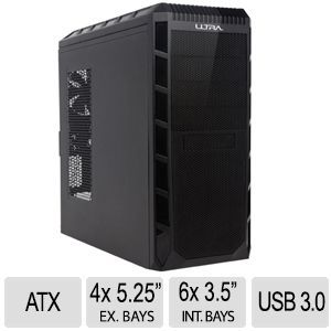 ULTRA Etorque A5 Mid Tower ATX Gaming Case   USB 3.0, 6 x Fan Slots, 7 x PCI Slots    U12 42518