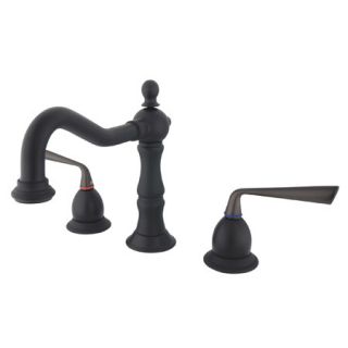 Kingston Brass Heritage Double Handle Widespread Bathroom Faucet with