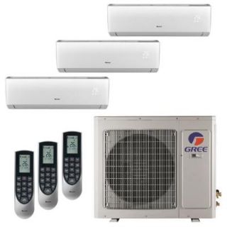 GREE Multi 21 Zone 24,000 BTU 2 Ton Ductless Mini Split Air Conditioner with Heat, Inverter, Remote   230 Volt/60Hz MULTI24HP301