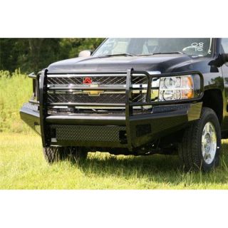 Fab Fours   Fab Fours Front Grill Guard Ranch Bumper (Bare Steel) CH11 S2760 B   Fits 2011 to 2012 Chevy 2500   3500 HD