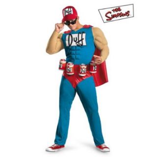 Duffman Classic Simpsons Muscle Chest Costume   Size XL