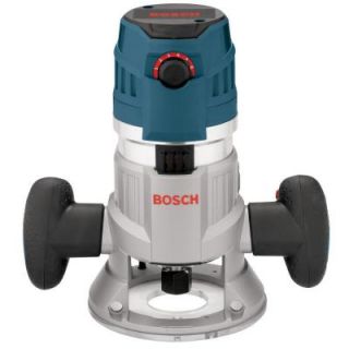 Bosch 15 Amp Corded Electronic 3 1/2 in. 2.3 Horse Power Variable Speed Fixed Base Router Kit with Trigger Control MRF23EVS