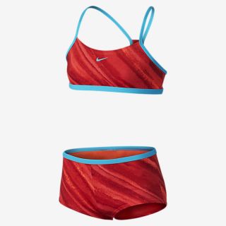 Nike Tonal Static Racerback Sport Girls Two Piece Swimsuit