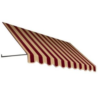 AWNTECH 8 ft. San Francisco Window/Entry Awning (16 in. H x 30 in. D) in Brown/TerraCotta EF1030 8BRTER