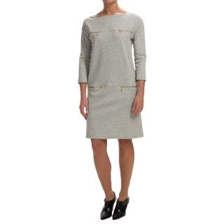 Joan Vass Four Pocket Cotton Shift Dress (For Women) 145MW 88