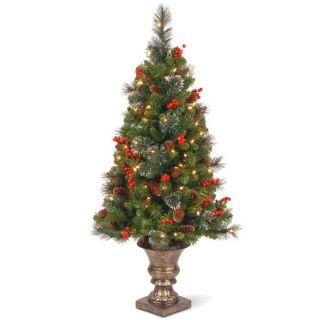 foot Crestwood Spruce Entrance Tree with Clear Lights   16612845
