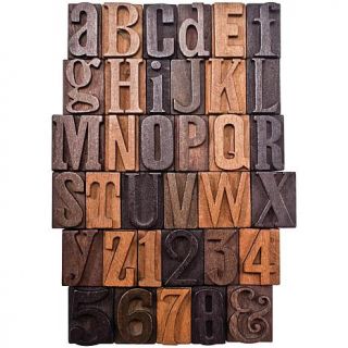 Tim Holtz Idea Ology 1" Wooden Letters and Numbers   Set of 35   7701784