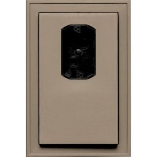 Builders Edge 8.125 in. x 12 in. #095 Clay Jumbo Electrical Mounting Block Offset 130120005095