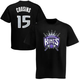 Majestic DeMarcus Cousins Sacramento Kings Player T Shirt   Black