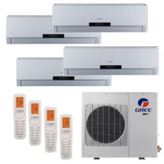 GREE Multi 21 Zone 36,000 BTU 3.0 Ton Ductless Mini Split Air Conditioner with Heat, Inverter, Remote   208 230 Volt/60Hz MULTI36HP400