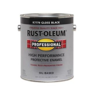 Rust Oleum Professional 1 gal. Black Gloss Protective Enamel (Case of 2) K7779402