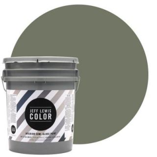 Jeff Lewis Color 5 gal. #JLC512 Edamame Semi Gloss Ultra Low VOC Interior Paint 505512