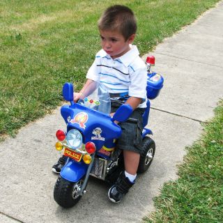 Lil Rider Police Trike Motorcycle Battery Powered Riding Toy   Battery