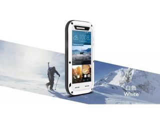 Love Mei Waterproof Metal Aluminum Case For HTC One M9   White