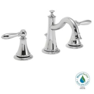 Speakman Alexandria 8 in. Widespread 2 Handle Bathroom Faucet with Pop Up Drain in Polished Chrome SB 1121
