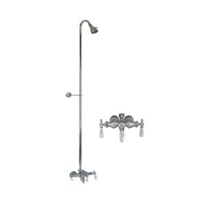 Barclay 4030 PL CP Universal Polished Chrome  Two Handle Clawfoot Tub/Shower Faucets