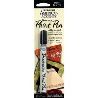 Rust Oleum American Accents Satin Black Decorative Paint Pen (6 Pack) 215123