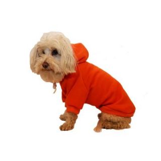PET LIFE Small Fresh Orange Fashion Ultra Soft Cotton Pet Dog Hoodie Hooded Sweater HD1ORSM