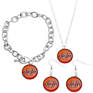 Oklahoma State Cowboys Womens 3 Piece Deluxe Jewelry Set